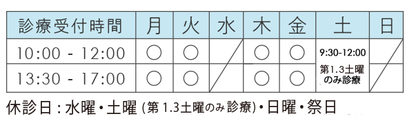 胃腸科・内科・生活習慣病外来・睡眠外来 医療法人 千修会 日健クリニック営業時間